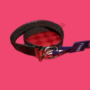 Chaps Reversible Genuine Leather Braid Brown Black Belt 12CH0405 Med 30-32 NWT